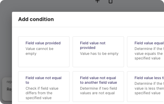 randevu workflow conditions