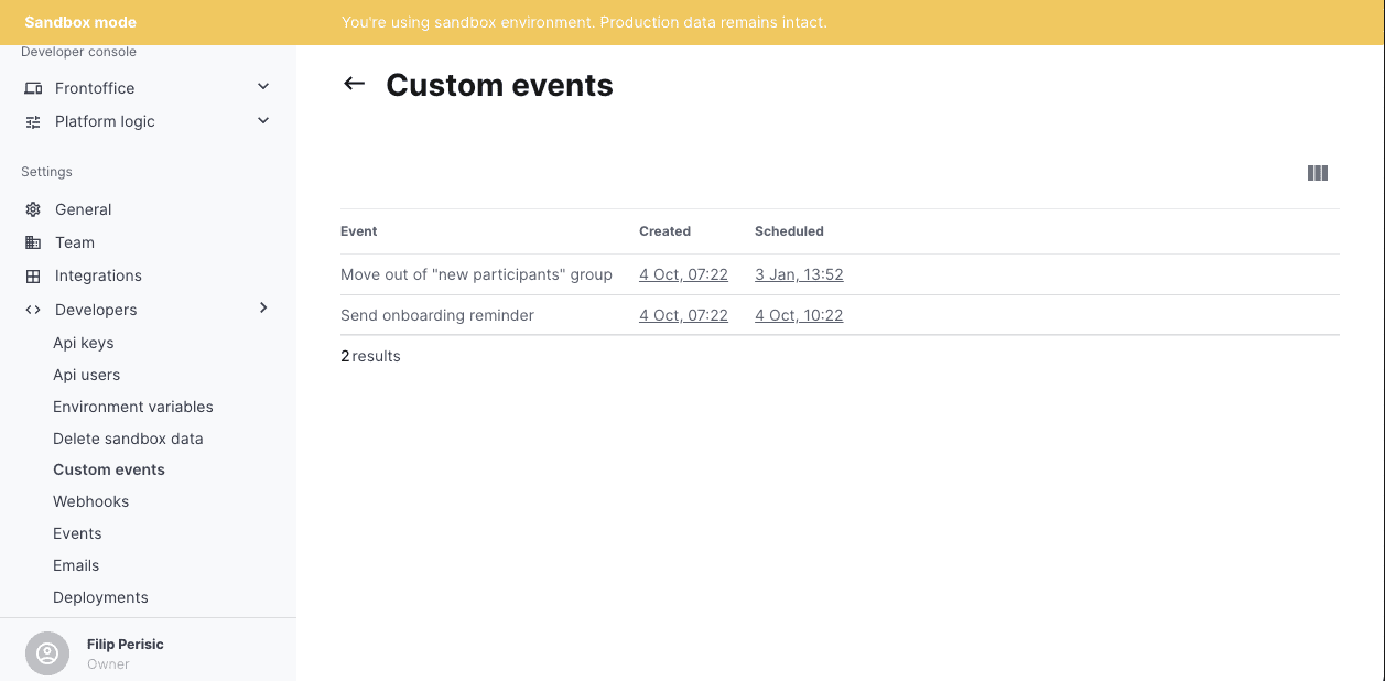 2024-10-04 backoffice custom events page - first version