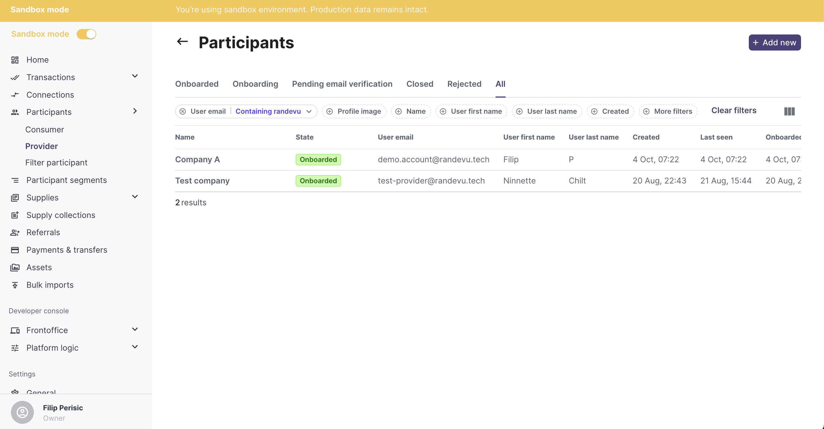 2024-10-04 backoffice participant filters